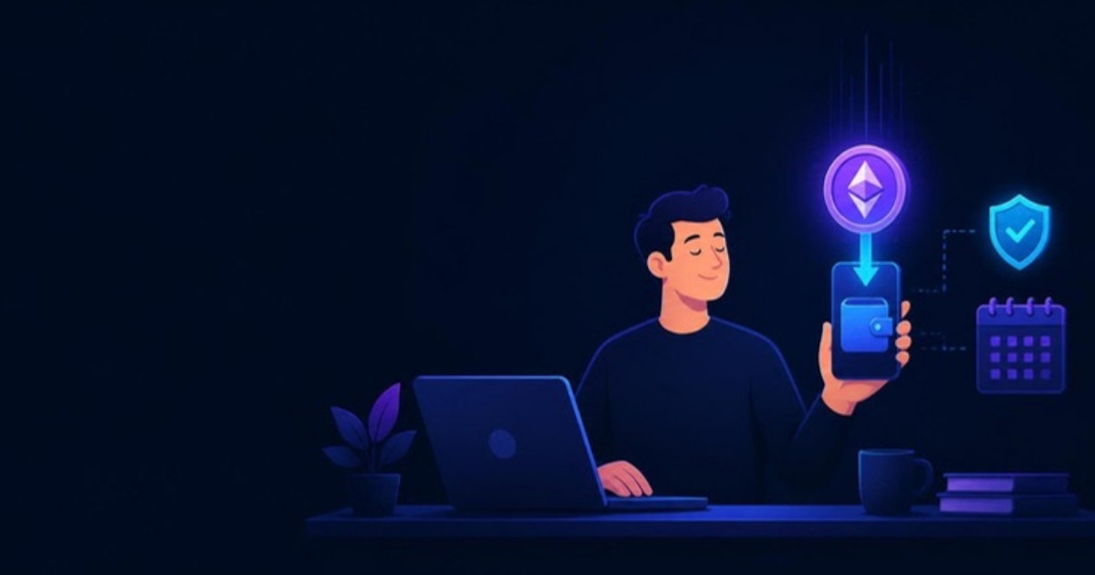 Illustration for: Into the era of earning crypto - from "buy and wait" to "receive it as payment for work"